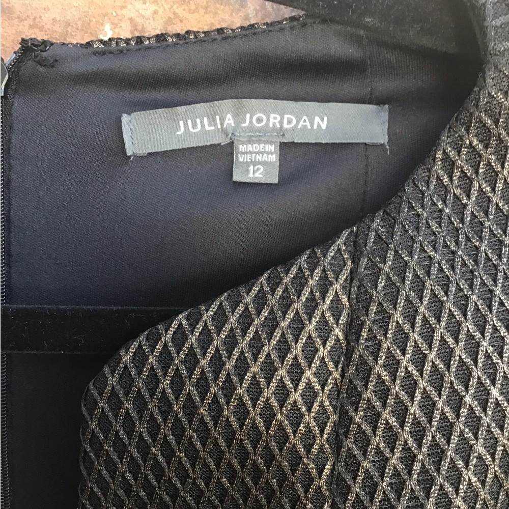 Julia Jordan Elegant Black Mesh Dress size 12 - Picture 2 of 4